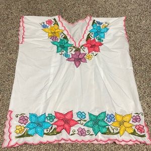 Vintage embroidered tunic top